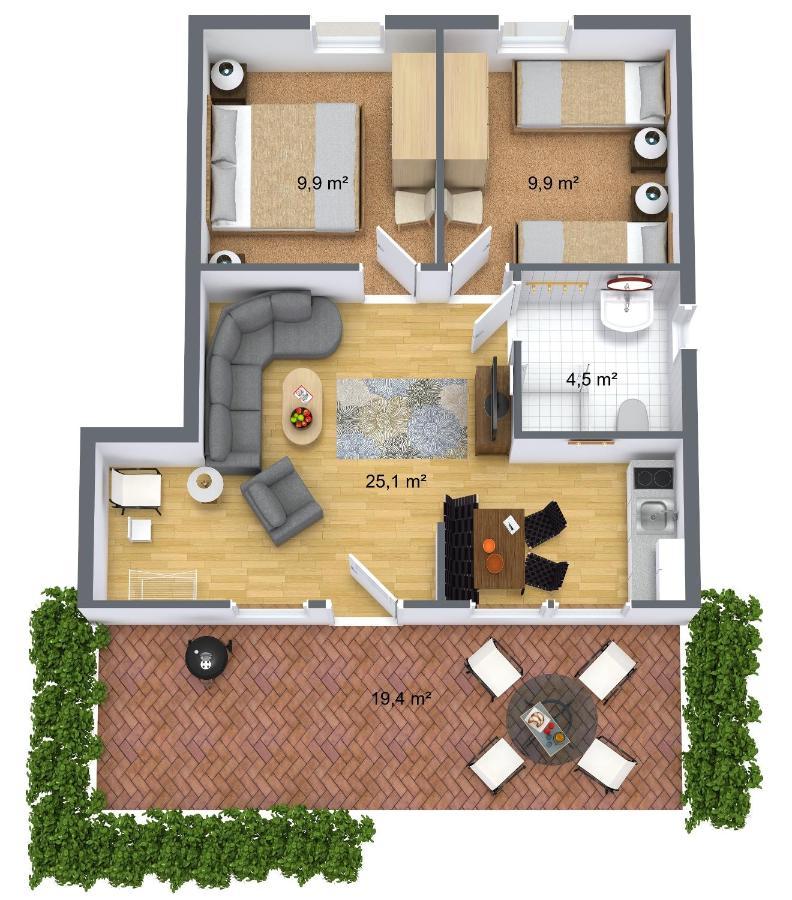 Vila Landhof Kutzin Vellahn Exteriér fotografie